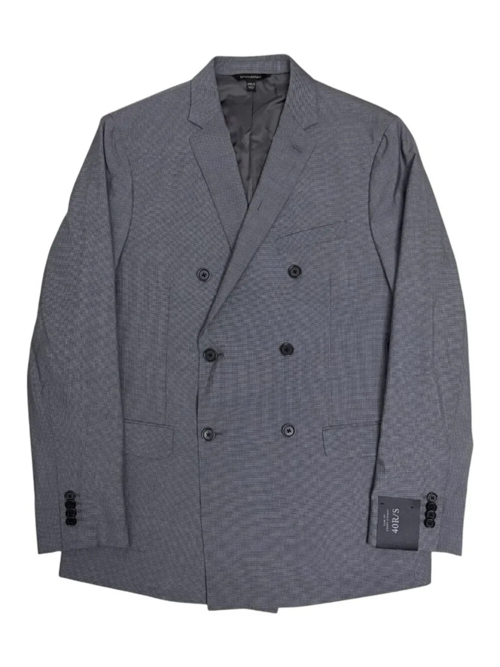 BANANA REPUBLIC Slim WOOL Blazer Sport Coat Plaid Check Business Jacket Mens 40R